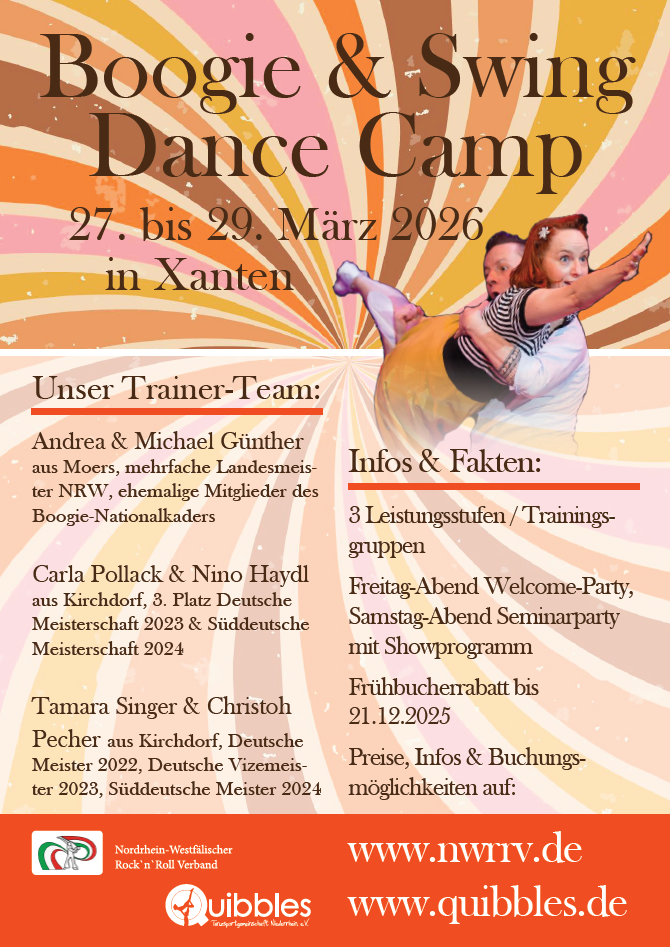 Dance Camp Xanten Flyer 2026